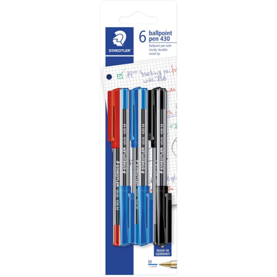Staedtler Kulepenn – Flysikker, Permanent Blekk (Sta430msbk6d, 10 Eske) Staedtler Kulepenn – Flysikker, Permanent Blekk (Sta430msbk6d, 10 Eske)