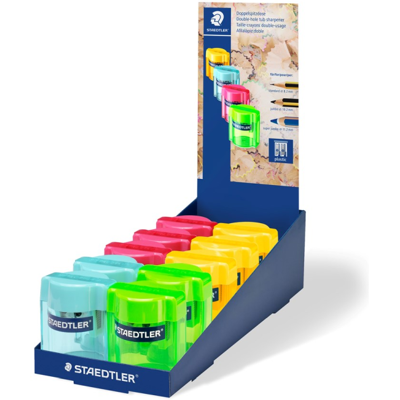 Staedtler Blyantspisser – Enkel Tømming, 2 Hull (Sta513006, 10 Eske) Staedtler Blyantspisser – Enkel Tømming, 2 Hull (Sta513006, 10 Eske)