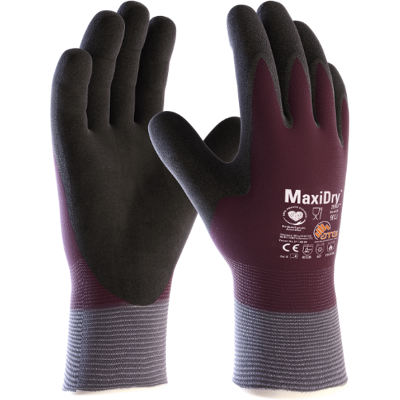 ATG Maxidry Zero Ht - Kutthansker, 6 Par Plomme 8 ATG Maxidry Zero Ht - Kutthansker, 6 Par Plomme 8