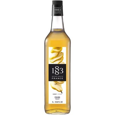 1883 Maison Routin - Pære 1l Glassflaske - Kaffe- Og Cocktailsirup 1883 Maison Routin - Pære 1l Glassflaske - Kaffe- Og Cocktailsirup