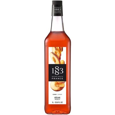 1883 Maison Routin - Fersken 1l Plastflaske Pet - Kaffe- Og Cocktailsirup 1883 Maison Routin - Fersken 1l Plastflaske Pet - Kaffe- Og Cocktailsirup