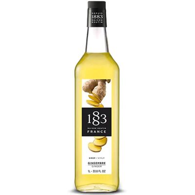 1883 Maison Routin - Ingefær 1l Glassflaske - Kaffe- Og Cocktailsirup 1883 Maison Routin - Ingefær 1l Glassflaske - Kaffe- Og Cocktailsirup