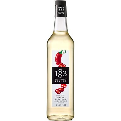 1883 Maison Routin - Cayennepepper 1l Glassflaske - Kaffe- Og Cocktailsirup 1883 Maison Routin - Cayennepepper 1l Glassflaske - Kaffe- Og Cocktailsirup