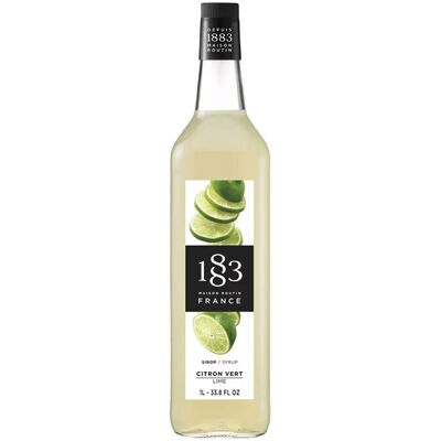 1883 Maison Routin - Lime 1l Glassflaske - Kaffe- Og Cocktailsirup 1883 Maison Routin - Lime 1l Glassflaske - Kaffe- Og Cocktailsirup