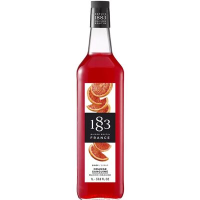 1883 Maison Routin - Blodappelsin 1l Glassflaske - Kaffe- Og Cocktailsirup 1883 Maison Routin - Blodappelsin 1l Glassflaske - Kaffe- Og Cocktailsirup