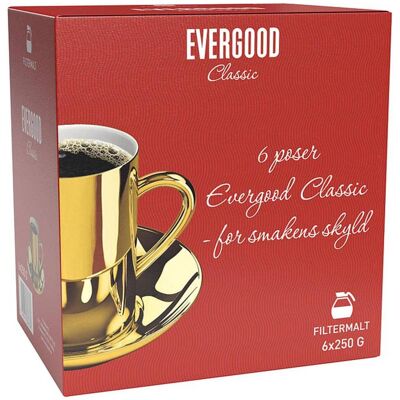JOH. JOHANNSON KAFFE Evergood Classic Filtermalt 6x250g JOH. JOHANNSON KAFFE Evergood Classic Filtermalt 6x250g