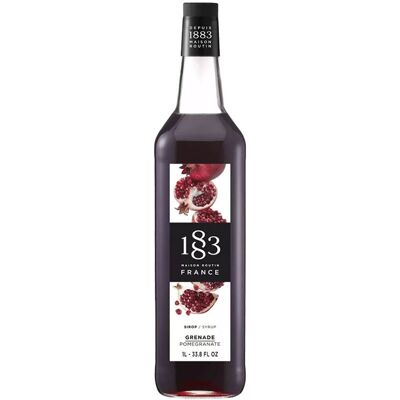 1883 Maison Routin - Granateple 1l Glassflaske - Kaffe- Og Cocktailsirup 1883 Maison Routin - Granateple 1l Glassflaske - Kaffe- Og Cocktailsirup