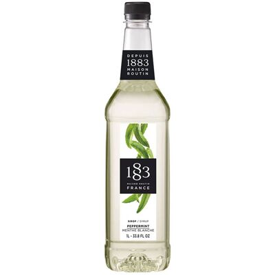 1883 Maison Routin - Peppermynte Sirup 1l Glassflaske - Kaffe- Og Cocktailsi 1883 Maison Routin - Peppermynte Sirup 1l Glassflaske - Kaffe- Og Cocktailsi