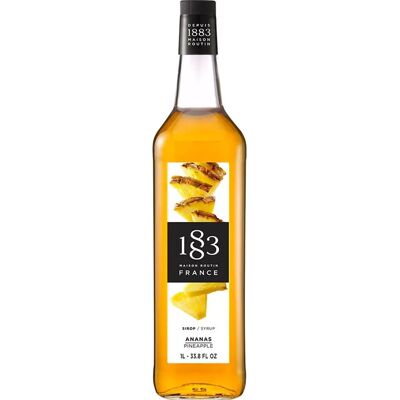 1883 Maison Routin - Ananas 1l Glassflaske - Kaffe- Og Cocktailsirup 1883 Maison Routin - Ananas 1l Glassflaske - Kaffe- Og Cocktailsirup