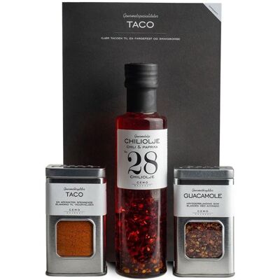 Cemo Temapose Taco - Tacokrydder, Chiliolje, Guacamolekrydder Og Taco Oppskrifter Cemo Temapose Taco - Tacokrydder, Chiliolje, Guacamolekrydder Og Taco Oppskrifter