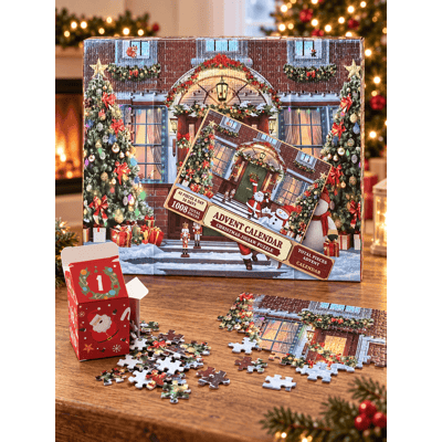 Puslespill Julekalender Julehus Med 24 Puslespill - 1008 Biter - 50 X 70 Cm Puslespill Julekalender Julehus Med 24 Puslespill - 1008 Biter - 50 X 70 Cm