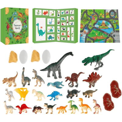 Julekalender Fylt Med Dinosaurer Julekalender Fylt Med Dinosaurer