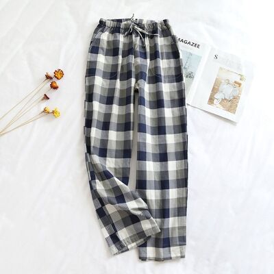 Pyjamasbukse Til Herre - Blårutet (L) Pyjamasbukse Til Herre - Blårutet (L)