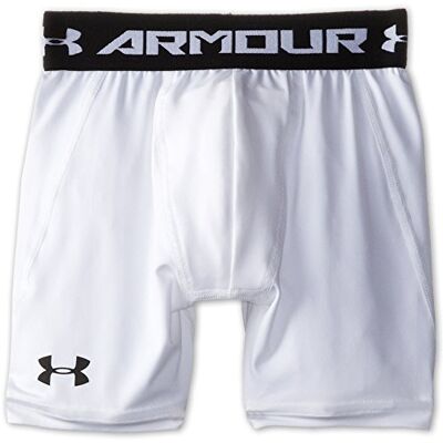 Under Armour Boy's Mid Shorts White, Medium/Youth Under Armour Boy's Mid Shorts White, Medium/Youth