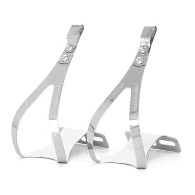ZEFAL Unisex's 50 Christophe Steel 50 L Toe-Clips-Silver, L/XL, X-Large ZEFAL Unisex's 50 Christophe Steel 50 L Toe-Clips-Silver, L/XL, X-Large