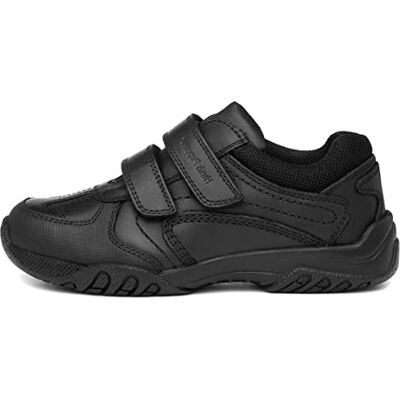 Hush Puppies Jezza, kids’ Leather, Black (Black), 2 UK (34 EU) Hush Puppies Jezza, kids’ Leather, Black (Black), 2 UK (34 EU)