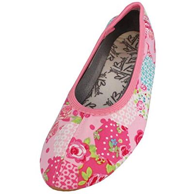 Beck Girls' Roses Gymnastics Shoes, Pink (03), 9 UK Child Beck Girls' Roses Gymnastics Shoes, Pink (03), 9 UK Child
