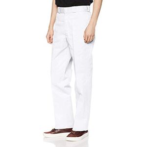 Dickies Original Work Trousers, Men's Streetwear Sports Trousers, White (White Wh), W38/L34 Dickies Original Work Trousers, Men's Streetwear Sports Trousers, White (White Wh), W38/L34