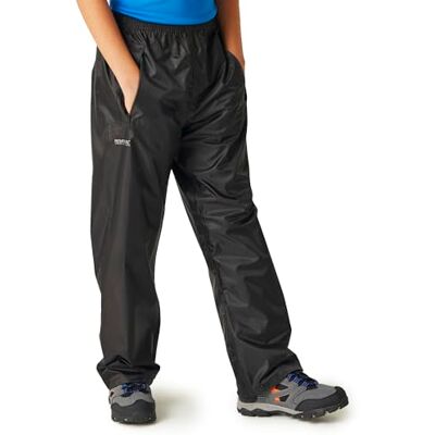 Regatta Stormbrk O/T Children’s Waterproof Trousers, black Regatta Stormbrk O/T Children’s Waterproof Trousers, black