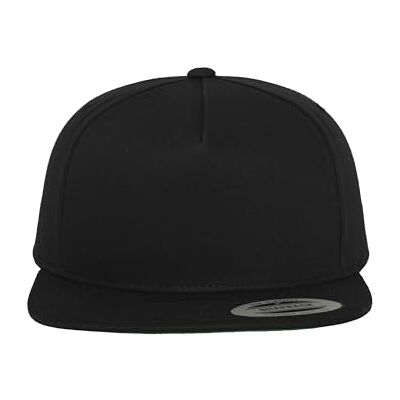 Flexfit Flex fit Classic 5-Panel Snapback Cap Hat, Unisex, Mütze Classic 5 Panel Snapback, Black, One Size Flexfit Flex fit Classic 5-Panel Snapback Cap Hat, Unisex, Mütze Classic 5 Panel Snapback, Black, One Size