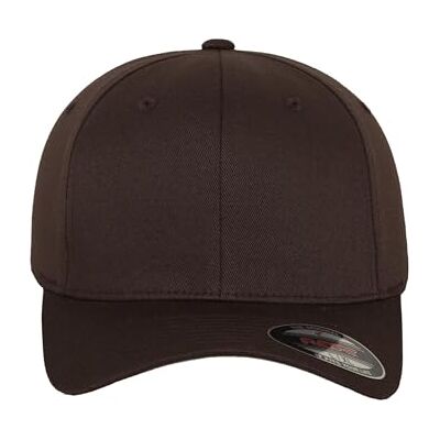 Flexfit Unisex Wooly Combed Baseball Cap, brown Flexfit Unisex Wooly Combed Baseball Cap, brown