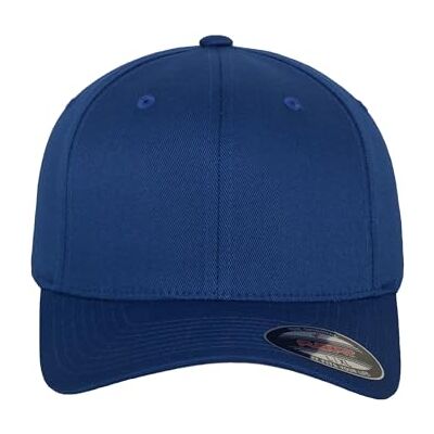 Flexfit Unisex Wooly Combed Baseball Cap, Royal, xs-s Flexfit Unisex Wooly Combed Baseball Cap, Royal, xs-s