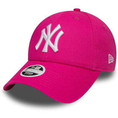 New Era 9Forty Womens Fashion ESS NY Yankees Baseball Cap Pink/White New Era 9Forty Womens Fashion ESS NY Yankees Baseball Cap Pink/White