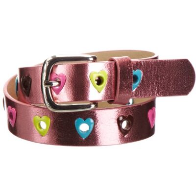 Playshoes Fashionable Hearts Girl's Belt Pink 60 cm Playshoes Fashionable Hearts Girl's Belt Pink 60 cm