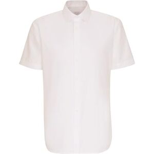 Seidensticker Men's Business Shirt (Craig 1/2) White (white 1) plain, size: 44 Seidensticker Men's Business Shirt (Craig 1/2) White (white 1) plain, size: 44