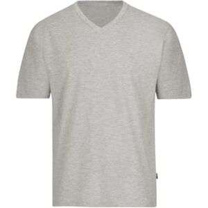 Trigema Men's T-Shirt (637203) Grey (light grey melange 110) plain, size: 3xl Trigema Men's T-Shirt (637203) Grey (light grey melange 110) plain, size: 3xl