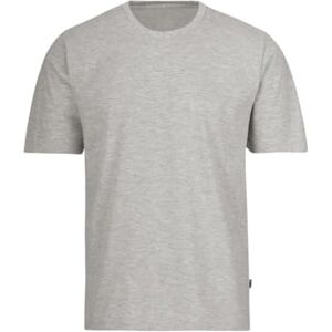 Trigema 637202 Men's Cotton T-Shirt ( Herren T-shirt Deluxe 637202) Light grey melange ( plain, size: s Trigema 637202 Men's Cotton T-Shirt ( Herren T-shirt Deluxe 637202) Light grey melange ( plain, size: s