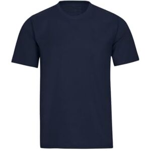 Trigema 637202 Men's Cotton T-Shirt ( Herren T-shirt Deluxe 637202) Navy 046 plain, size: 3xl Trigema 637202 Men's Cotton T-Shirt ( Herren T-shirt Deluxe 637202) Navy 046 plain, size: 3xl