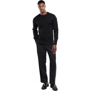 Armor-lux Armor Lux Men's 1901 Plain Long Sleeve Jumper Black Small Armor-lux Armor Lux Men's 1901 Plain Long Sleeve Jumper Black Small