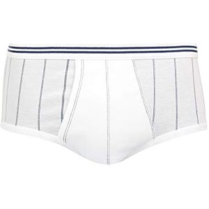 EMINENCE Men's Pur Coton Slip Taille Haute Ouvert Pants, White (Blanc/Marine), Large EMINENCE Men's Pur Coton Slip Taille Haute Ouvert Pants, White (Blanc/Marine), Large