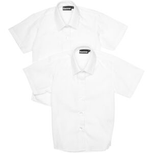 Banner Girl's Twin Pack Short Sleeve School Blouse, White, 38" Chest Banner Girl's Twin Pack Short Sleeve School Blouse, White, 38" Chest