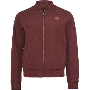 Urban Classics Urban Classic Men's Diamond Quilt Nylon Jacket, Red-Rot (Burgundy 606), M Urban Classics Urban Classic Men's Diamond Quilt Nylon Jacket, Red-Rot (Burgundy 606), M