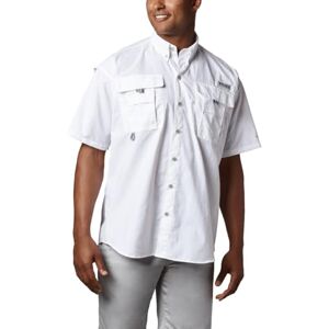 Columbia Men’s Short Sleeve Fishing Shirt, BAHAMA II SHORT SLEEVE SHIRT, Nylon, White, Size: XL, FO7047 Columbia Men’s Short Sleeve Fishing Shirt, BAHAMA II SHORT SLEEVE SHIRT, Nylon, White, Size: XL, FO7047