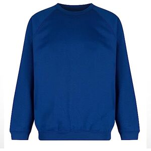 Trutex Unisex Crew Neck Sweatshirt, Blue (Royal), 11 Years (Manufacturer Size: XX-Small) Trutex Unisex Crew Neck Sweatshirt, Blue (Royal), 11 Years (Manufacturer Size: XX-Small)