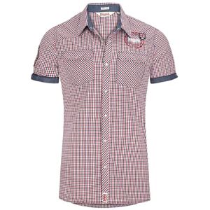 Lonsdale London Men's Reigate Slim Fit Short Sleeve Shirt Navy/Red/White, Small Lonsdale London Men's Reigate Slim Fit Short Sleeve Shirt Navy/Red/White, Small