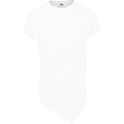 Urban Classics Urban Classic Men's Asymetric Long Tee T-Shirt, (White 220), Medium Urban Classics Urban Classic Men's Asymetric Long Tee T-Shirt, (White 220), Medium