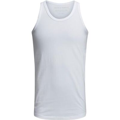 JACK & JONES Men's BASIC TANK TOP 1-2-3 2014 NOOS, White (White C-N100), XX-Large JACK & JONES Men's BASIC TANK TOP 1-2-3 2014 NOOS, White (White C-N100), XX-Large