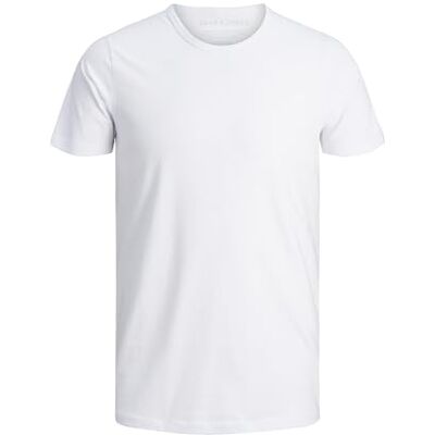 JACK & JONES Men’s Basic O-Neck Tee S/S Noos T-Shirt (Basic O-neck Tee S/S Noos) White (Optical White C-n100), size: 52 JACK & JONES Men’s Basic O-Neck Tee S/S Noos T-Shirt (Basic O-neck Tee S/S Noos) White (Optical White C-n100), size: 52