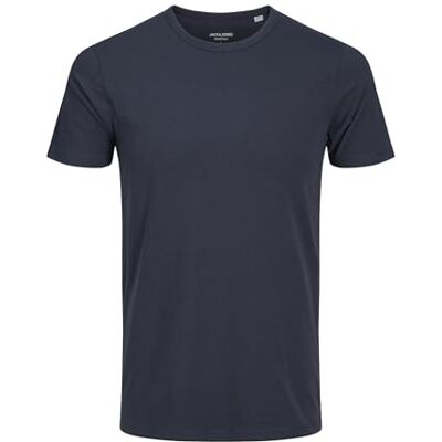 JACK & JONES Men’s Basic O-Neck Tee S/S Noos T-Shirt (Basic O-neck Tee S/S Noos) Blue (Navy Blue 19-4024 Tcx), size: 50 JACK & JONES Men’s Basic O-Neck Tee S/S Noos T-Shirt (Basic O-neck Tee S/S Noos) Blue (Navy Blue 19-4024 Tcx), size: 50