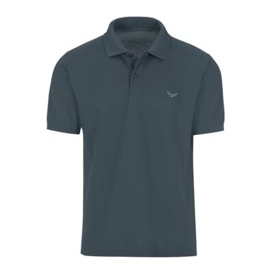 Trigema , Men's Polo Shirt, 627601 (627601) Grey (anthracite 018) plain, size: s Trigema , Men's Polo Shirt, 627601 (627601) Grey (anthracite 018) plain, size: s