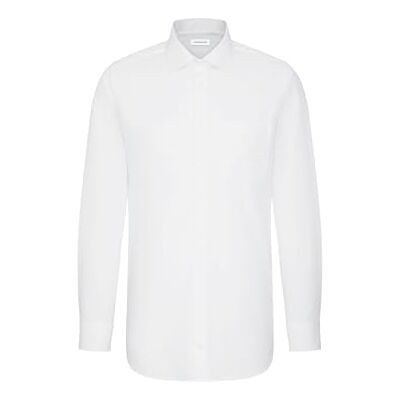 Seidensticker Men's Business Shirt Modern Fit Non Iron Extra Long Sleeve Straight Cut Shirt & Kent Collar Long Sleeve 100% Cotton (Modern Extra Langer Arm mit Kent Kragen Bügelfrei) White (White 1) Plain, size: 40 cm Seidensticker Men's Business Shirt Modern Fit Non Iron Extra Long Sleeve Straight Cut Shirt & Kent Collar Long Sleeve 100% Cotton (Modern Extra Langer Arm mit Kent Kragen Bügelfrei) White (White 1) Plain, size: 40 cm