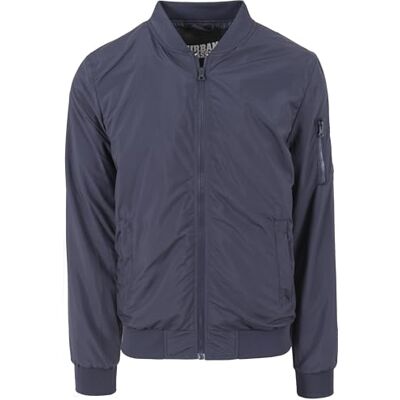 Urban Classics Men's Bomber Jacket Light Jacket (Light Bomber Jacket) navy Plain, size: m Urban Classics Men's Bomber Jacket Light Jacket (Light Bomber Jacket) navy Plain, size: m