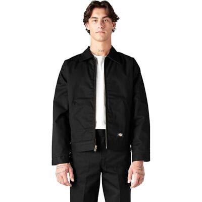 Dickies Men's Lnd Eisenhower Jk Long Sleeve Jacket, Black, XX-Large (Manufacturer size: XXL) Dickies Men's Lnd Eisenhower Jk Long Sleeve Jacket, Black, XX-Large (Manufacturer size: XXL)