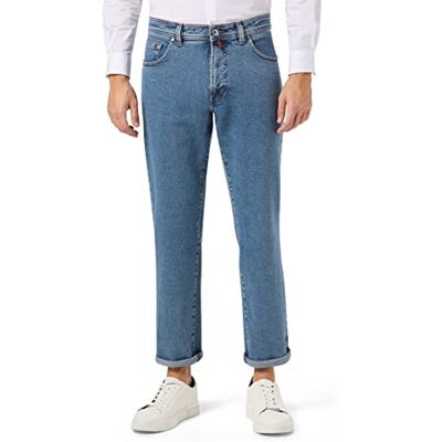 Pierre Cardin Men's DIJON Loose Fit Jeans (Dijon) Blue (Natural Indigo 01) Plain, size: 42W / 32L Pierre Cardin Men's DIJON Loose Fit Jeans (Dijon) Blue (Natural Indigo 01) Plain, size: 42W / 32L