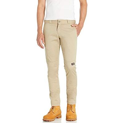 Dickies Men's Skinny Straight Fit Double Knee Wor Trousers, Beige (Desert Sand), W36/L32 Dickies Men's Skinny Straight Fit Double Knee Wor Trousers, Beige (Desert Sand), W36/L32