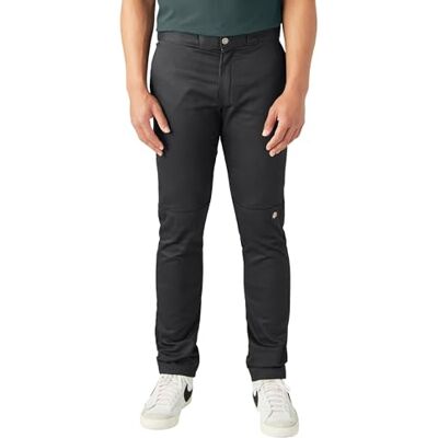 Dickies Men's Skinny Straight Fit Double Knee Wor Workwear Trousers, Black, W30/L32 Dickies Men's Skinny Straight Fit Double Knee Wor Workwear Trousers, Black, W30/L32